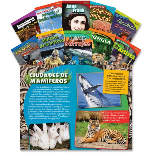 Shell Education Teacher Created Materials  Informational Text Set 3, Spanish, Grade 4, 10 BK/ST