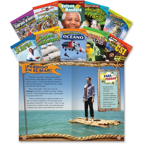 Shell Education Teacher Created Materials  Time For Kids Book Set 2, Spanish, Gr 4, 10/ST