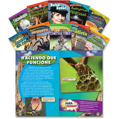 Shell Education Teacher Created Materials  Time For Kids Book Set 1, Spanish, Gr 4, 10/ST