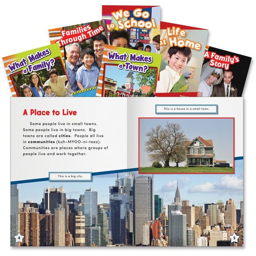 Shell Education Teacher Created Materials  Social Studies Books, Community/Family, Grade K-2, 6/ST