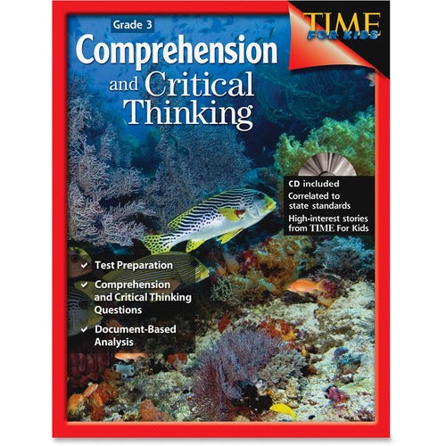 Shell Education Teacher Created Materials  Comprehension/Critical Thinking Resource, w/CD, Grade 3