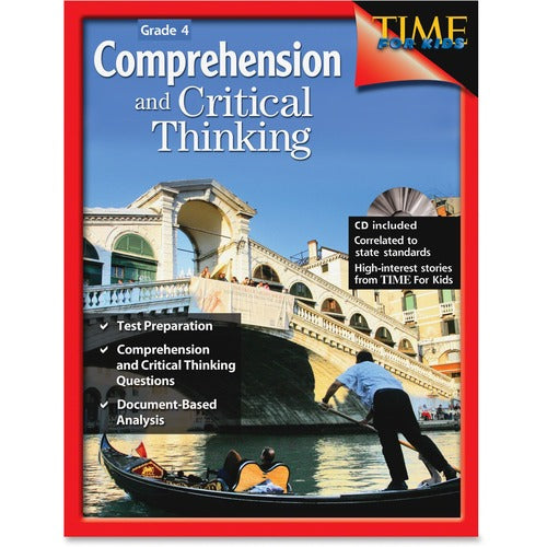 Shell Education Teacher Created Materials  Comprehension/Critical Thinking Resource, w/CD, Grade 4