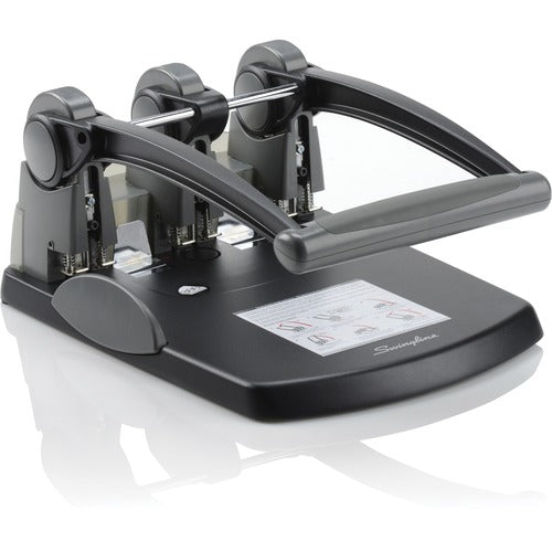 Swingline  3-Hole Punch, Extra High Cap, 300-Sheet Cap, Black