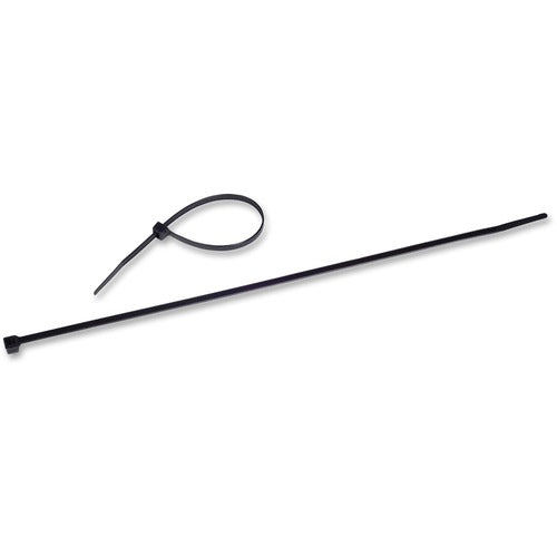 Tatco  Nylon Cable Ties, 4'x1/16", 18lb, 1000/PK, Black