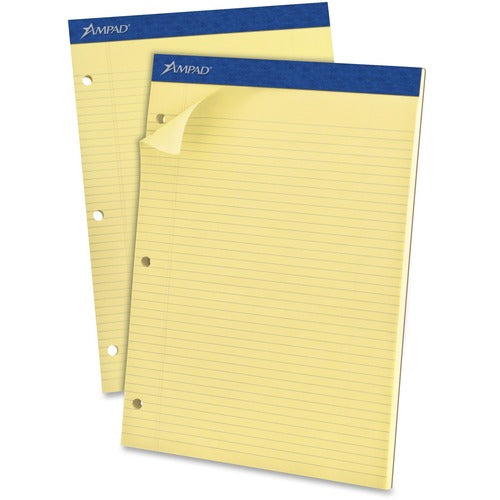 Tops  Evidence Dual Pad, Ltr, Narrow Rld, 3-H, 100Shts, 36/PD, CA