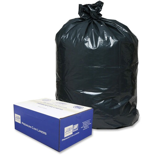 Webster  Can Linear, Low-Density, Opaque, 55-60 Gal, 100/CT, Black