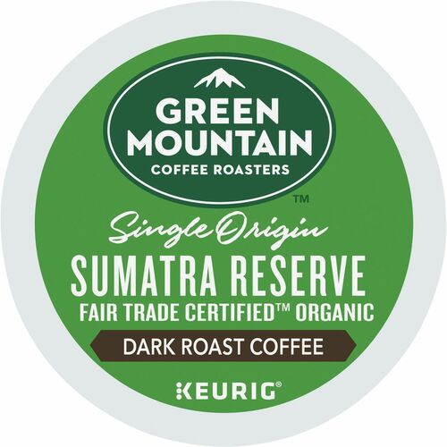 Green Mountain  Coffee,Sumatra Reserve,Dark Roast,K-Cup,24/BX,4BX/CT-GMT4060CT
