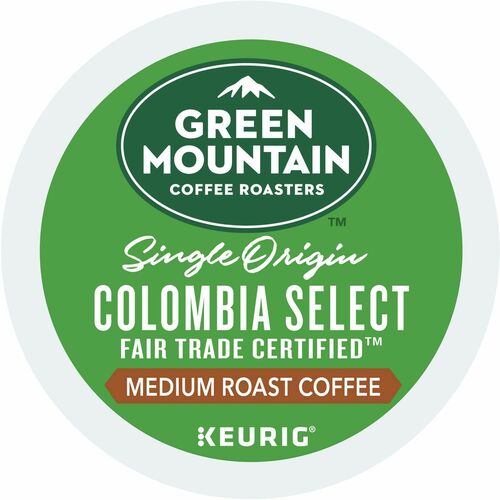 Green Mountain  Coffee,Colombia Select,Medium Roast,K-Cup,24/BX,4BX/CT-GMT6003CT