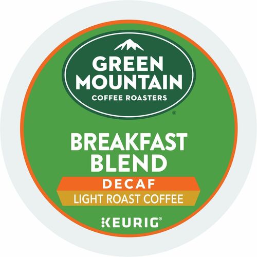 Green Mountain  Coffee,Decaf,Breakfast Blend,Light Roast,K-Cup,24/BX,4BX/CT-GMT7522CT