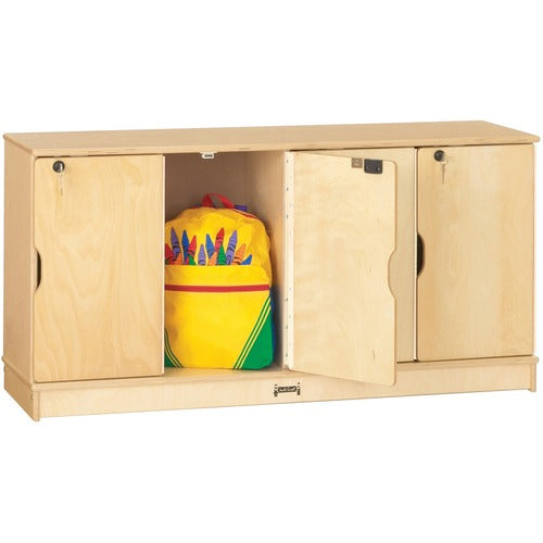 Jonti-Craft, Inc.  4-Sec Student Lockers, Single 48-1/2"x15"x23-1/2", Woodgrain