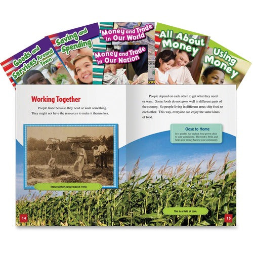 Shell Education Teacher Created Materials  Exchange of Money Books, Learning Economics, Grade K-2, 6/ST