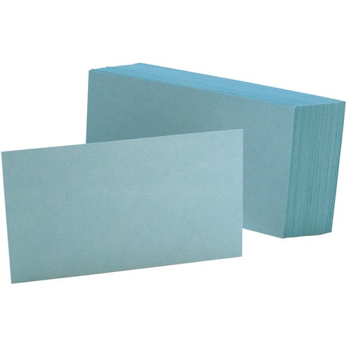 Oxford  Index Card, Blank, 3"x5", 100/PK, Blue