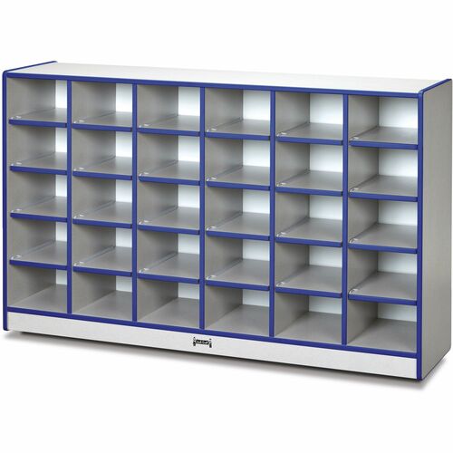 Jonti-Craft, Inc.  Cubbie Storage Unit,30 Bin,No Trays,29-1/2"x48"x15",BE Edge