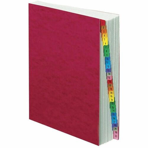 Pendaflex  Desk File/Sorter,Daily,1-31,11-3/4"x1-1/2"x10",Red