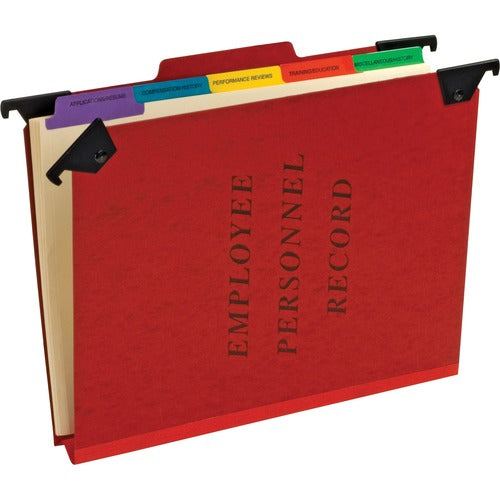 Pendaflex  Personnel Hanging Folders, 9-1/2"x11-3/4", 2" Exp., Red