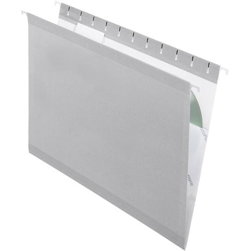 Pendaflex  Hanging Folder, 1/5 Tab Cut, Legal, 25/BX, Gray