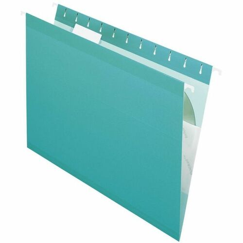 Pendaflex  Hanging Folder, 1/5 Tab Cut, Letter, 25/BX, Aqua