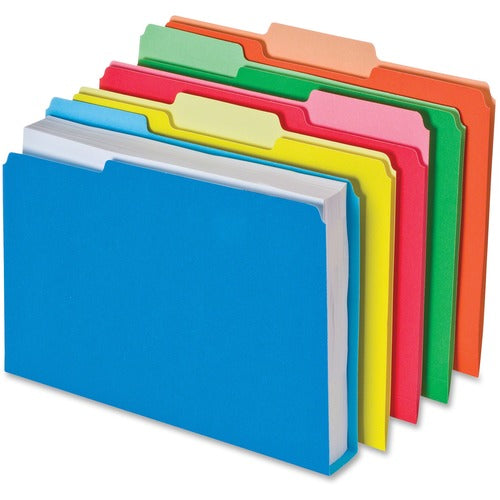 Pendaflex  DoubleStuff File Folder,1/3 Cut, LTR, 50/BX, AST