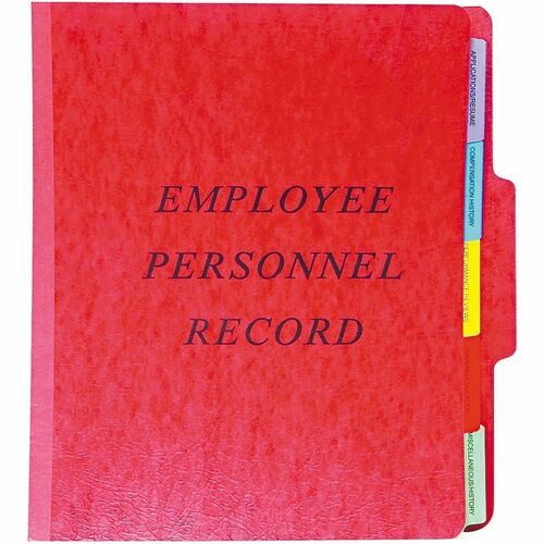 Pendaflex  Personnel Folder,Vertical, 20 Pt, 2" Exp, 1/3 Cut, Ltr, RD
