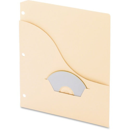 Pendaflex  Pocket Project Folders,3HP,CD Holder,15/PK,Assorted