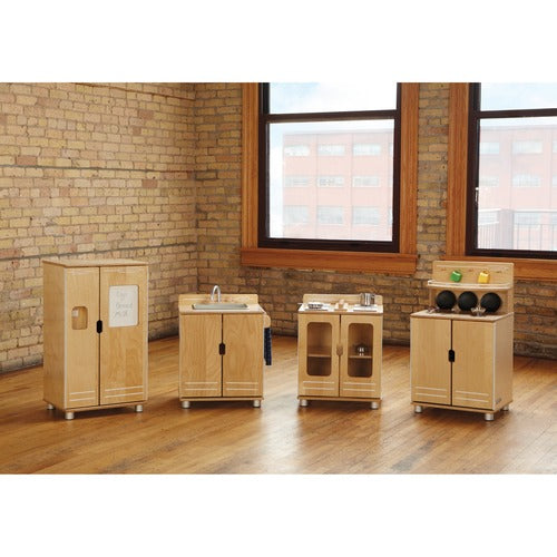 Jonti-Craft, Inc.  4 PC Play Kitchen Set, TrueModern, Baltic