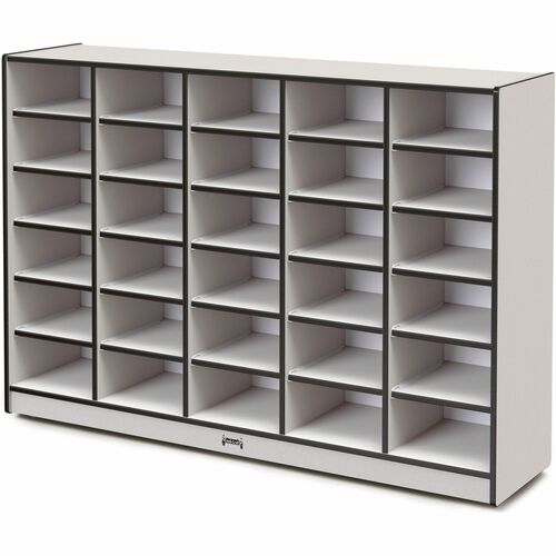 Jonti-Craft, Inc.  Mobile 30 Tub Storage,No Bins,42"x60"x15",Black