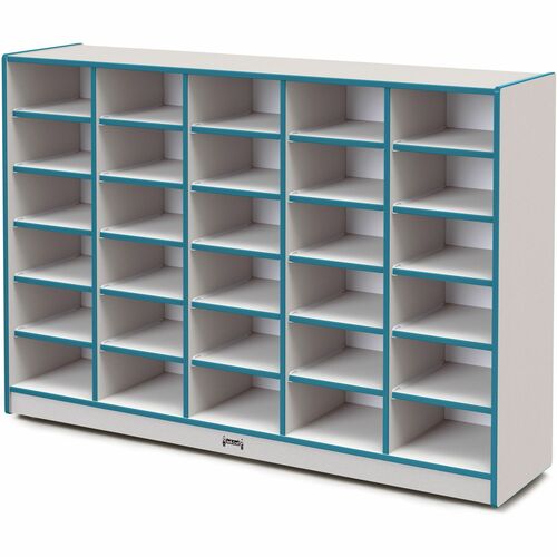 Jonti-Craft, Inc.  Mobile 30 Tub Storage,No Bins,42"x60"x15",Teal