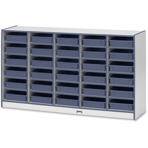 Jonti-Craft, Inc.  Paper Tray Storage,30 Bins,35.5"x60"x15",NY Edge/Trays