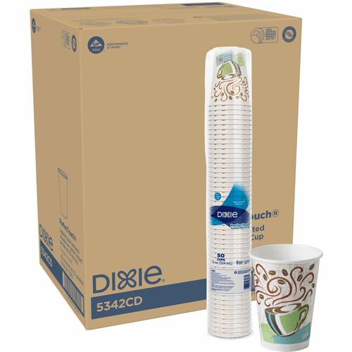 Dixie Foods  Hot Cups, Insulated Paper, 12 oz, 1000/CT-DXE5342CDCT