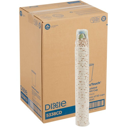 Dixie Foods  Hot Cups, Insulated Paper, 8oz., 1000/CT-DXE5338CDCT