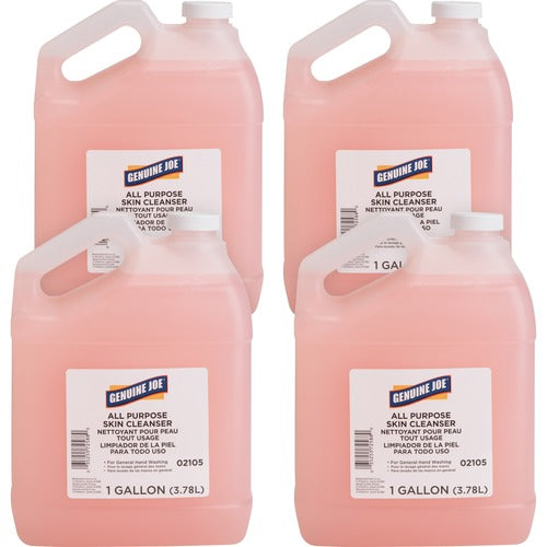 Genuine Joe  Hand Soap Lotion, Dispenser Refill, 1Gal, 4/CT, Pink-GJO02105CT