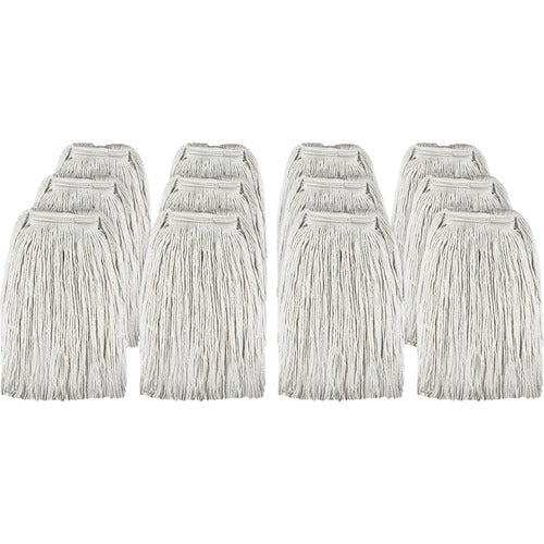 Genuine Joe  Mop Head Refill,f/Saddle/Jaw Type Handle, 16oz., 12/CT, NL-GJO48259CT