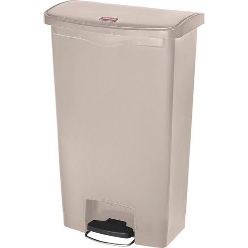 Rubbermaid Commercial Products  Slim Jim Stepon, 18Gal, 12-7/10"x20"x33", Beige