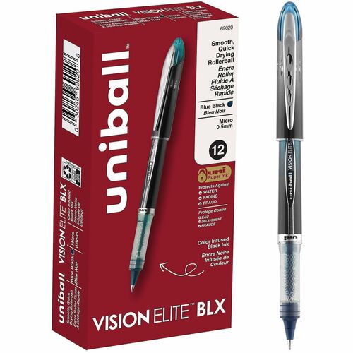 uni-ball Corporation  Rollerball Gel Pen, Refill, Micro Pt,.5mm ,BE/BK Ink