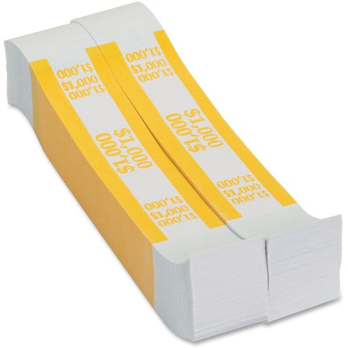 PAP-R Products  Currency Strap, 1000 Dollars, 1000/PK, Yellow