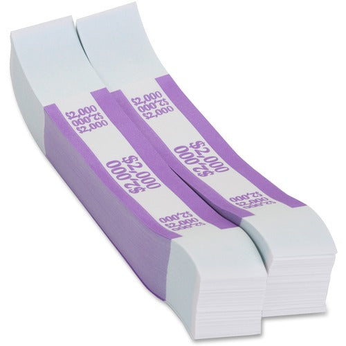 PAP-R Products  Currency Strap, 2000 Dollars, 1000/PK, Violet