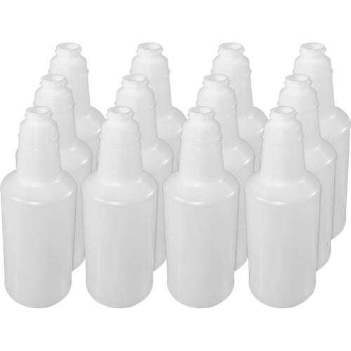 Genuine Joe  Bottles, Plastic, 32oz, 12/CT, Translucent-GJO85126