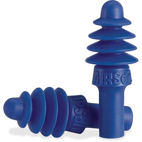 Howard Leight  Airsoft Four Flanged Earplug, 100/BX, Blue