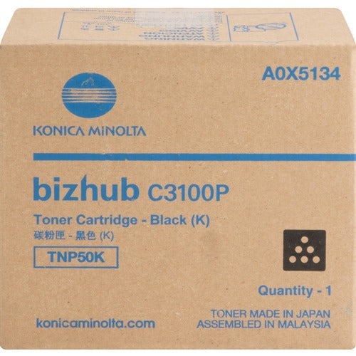 Konica Minolta  Toner Cartridge, f/C3100P, 6000 Page Yield, BK