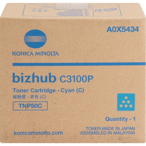 Konica Minolta  Toner Cartridge, f/C3100P, 6000 Page Yield, CYN