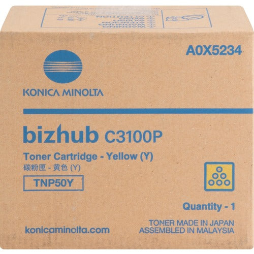 Konica Minolta  Toner Cartridge, f/C3100P, 6000 Page Yield, YW