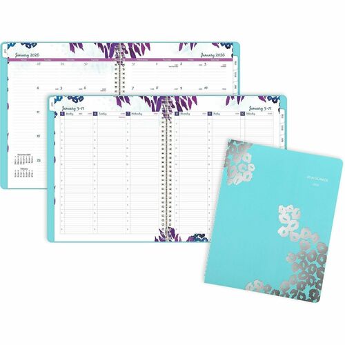 AT-A-GLANCE  Prof Wkly/Mthly Calendar, 2PPW, 13Mths Jan-Jan, Multi