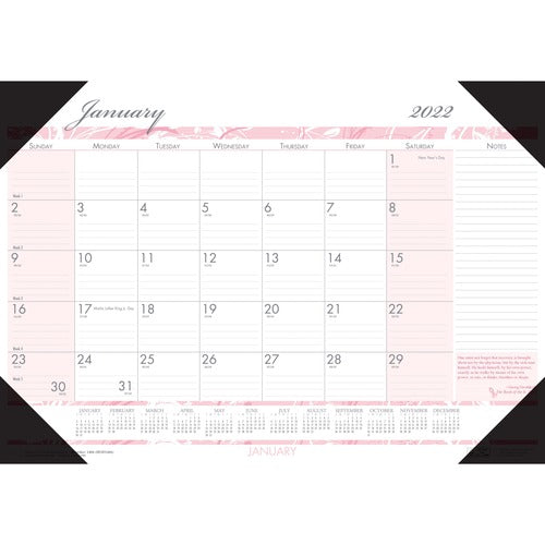 House Of Doolittle  BCA Desk Pad, 1PPM, 12Mth Jan/Dec, 22"x17", PKGY-HOD1467