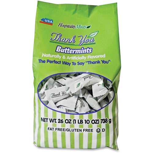 Hospitality Mint  Thank You Mints, 1lb, ButterMints-HMT19061