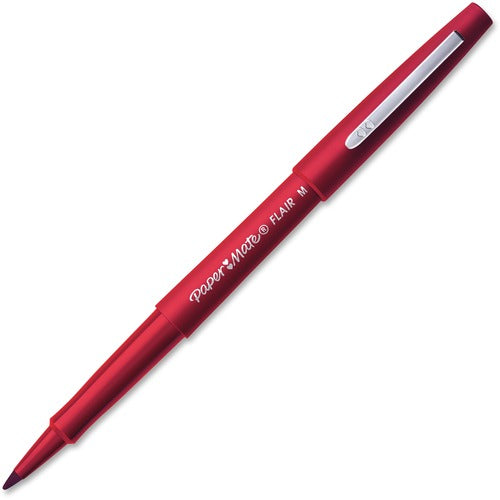 Paper Mate  Flair Med. Point Guard Porous Markers, O/S, 36/PK, RD