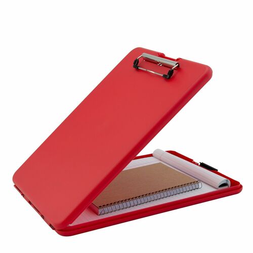 Saunders  Storage Clipboard, 1/2" Cap, 8-1/2"x12", Red