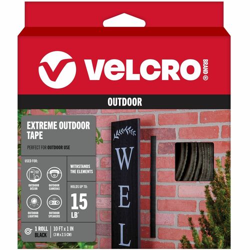 Velcro Industries  Extreme Tape, 10"x1', 1 Roll, Black