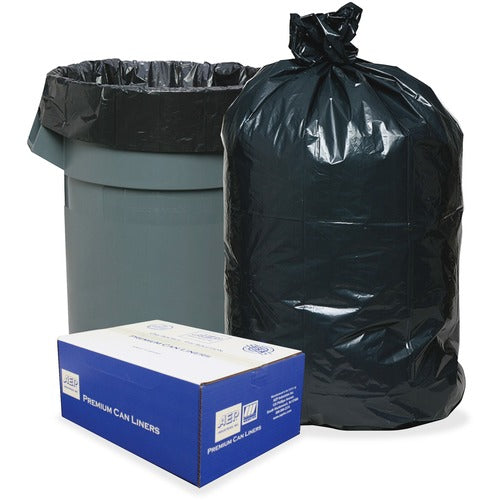 Webster  Trash Bags, 30 Gallon, .6 mil, 30"x36", 250/CT, Black/Brown