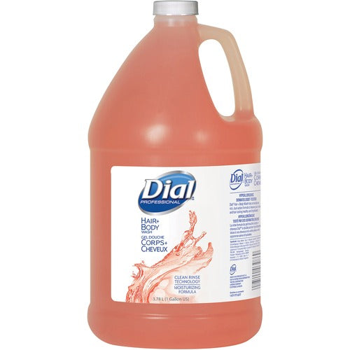 Dial Corporation  Dial Prof Body/Hair Shampoo, 1Gal, 4/CT, Peach