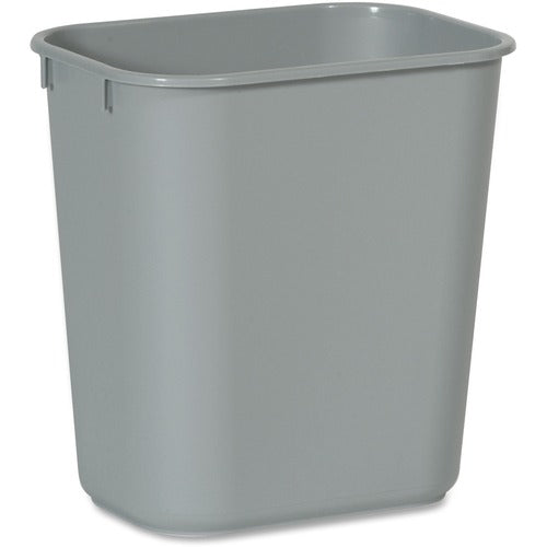 Rubbermaid Commercial Products  Waste Bin,Plastic,13 Qrt,11-3/8"x8-1/4"x12-1/8",GY